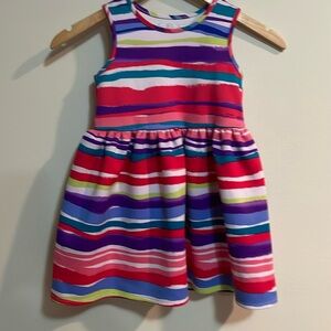 SPECIAL OCCASION  Striped Dress. SZ 5  horizontal 
Sleeveless Poly brights